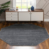Unique Loom Oasis T-OSIS2 Gray Area Rug Octagon Lifestyle Image Feature