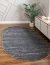 Unique Loom Oasis T-OSIS2 Gray Area Rug Oval Lifestyle Image