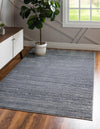 Unique Loom Oasis T-OSIS2 Gray Area Rug Rectangle Lifestyle Image