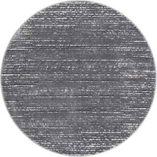 Unique Loom Oasis T-OSIS2 Gray Area Rug Round Top-down Image