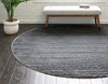 Unique Loom Oasis T-OSIS2 Gray Area Rug Round Lifestyle Image