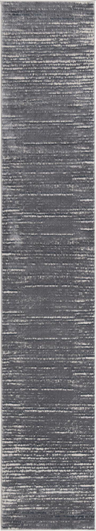 Unique Loom Oasis T-OSIS2 Gray Area Rug Runner Top-down Image