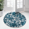 Unique Loom Oasis T-OSIS3 Blue Area Rug Round Lifestyle Image