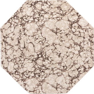 Unique Loom Oasis T-OSIS3 Brown Area Rug Octagon Lifestyle Image