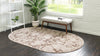 Unique Loom Oasis T-OSIS3 Brown Area Rug Oval Lifestyle Image