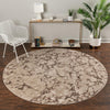 Unique Loom Oasis T-OSIS3 Brown Area Rug Round Lifestyle Image