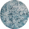 Unique Loom Oasis T-OSIS4 Blue Area Rug Round Top-down Image