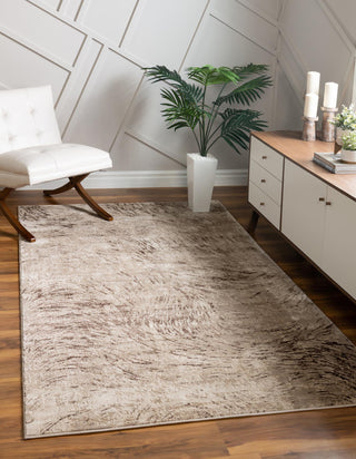 Unique Loom Oasis T-OSIS4 Brown Area Rug Rectangle Lifestyle Image