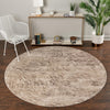 Unique Loom Oasis T-OSIS4 Brown Area Rug Round Lifestyle Image