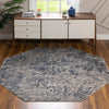 Unique Loom Oasis T-OSIS4 Gray Area Rug Octagon Lifestyle Image Feature