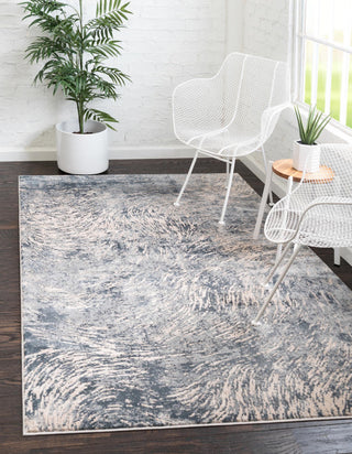 Unique Loom Oasis T-OSIS4 Gray Area Rug Rectangle Lifestyle Image