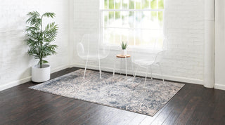 Unique Loom Oasis T-OSIS4 Gray Area Rug Rectangle Lifestyle Image