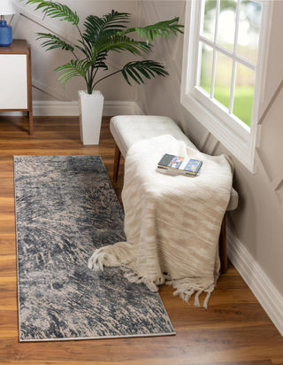 Unique Loom Oasis T-OSIS4 Gray Area Rug Runner Lifestyle Image