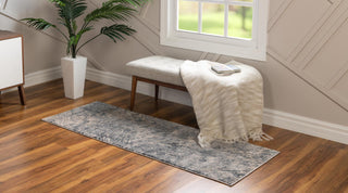 Unique Loom Oasis T-OSIS4 Gray Area Rug Runner Lifestyle Image