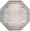 Unique Loom Oasis T-OSIS5 Gray Area Rug Octagon Lifestyle Image