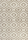 KAS Oasis 1651 Ivory/Beige Concentro Machine Woven Area Rug