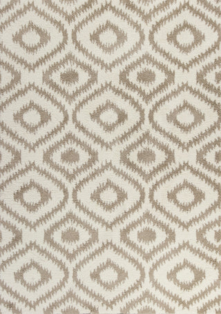 KAS Oasis 1651 Ivory/Beige Concentro Machine Woven Area Rug