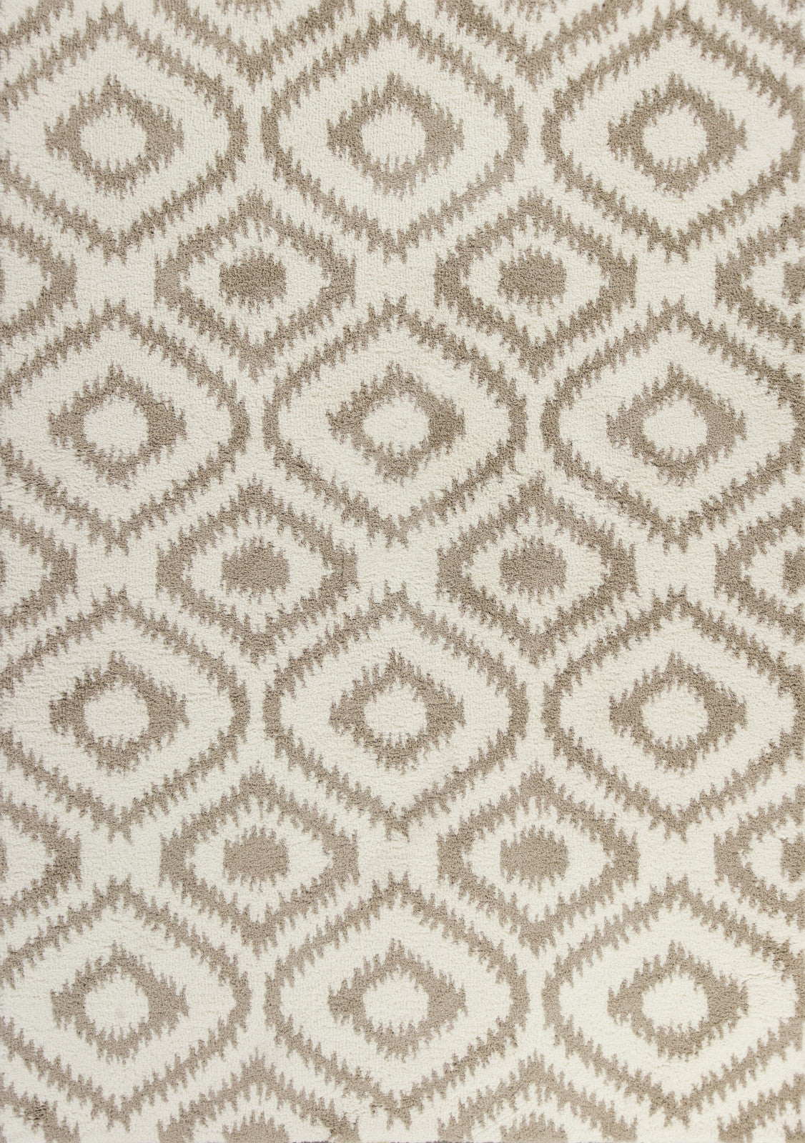 KAS Oasis 1651 Ivory/Beige Concentro Machine Woven Area Rug