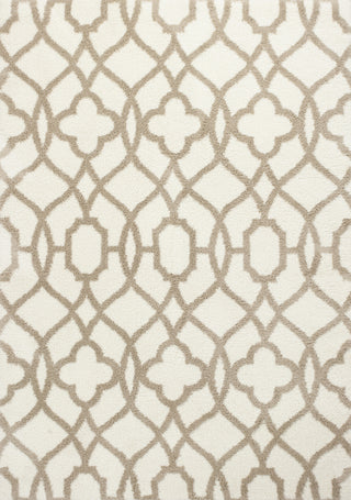 KAS Oasis 1652 Ivory/Beige Ironwork Machine Woven Area Rug