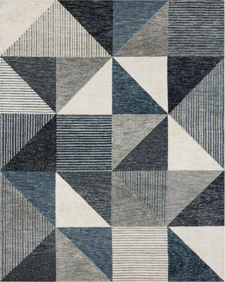 Karastan Bowen Oblique Blue Area Rug by Drew and Jonathan main image