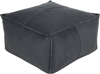 Surya Obsidian OBPF-001 Gray Pouf