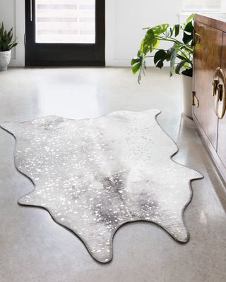 Loloi II Odessa ODE-02 Silver/Grey Area Rug Round Image Feature