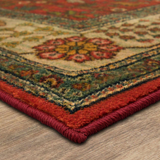 Karastan Kaleidoscope Olgethorpe Red Area Rug Lifestyle Image