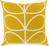 Surya Linear Stem Long Line Leaf OKS-003 Pillow by Orla Kiely 