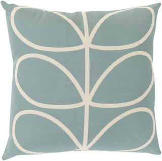 Surya Linear Stem Long Line Leaf OKS-005 Pillow by Orla Kiely 