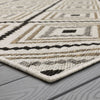 Karastan Drew and Jonathan Outdoor Oldenburg Charcoal Area Rug Lifestyle Image