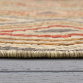 Karastan Drew and Jonathan Outdoor Oldenburg Smoke Area Rug Detail Image