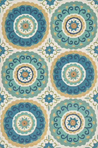 Loloi Olivia HOL07 Ivory / Aqua Area Rug main image