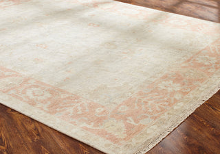 Ancient Boundaries Omni OMN-45 Soft Grey / Coral Area Rug Closeup Image