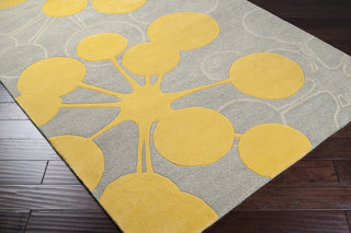 Surya Organic Modern OMR-1014 Light Gray Hand Tufted Area Rug by Jef Designs 5x8 Corner