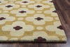 Rizzy Opus OP8088 Yellow Area Rug Edge Shot