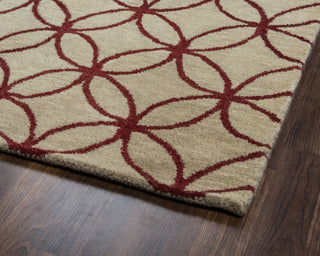 Rizzy Opus OP8090 Khaki Area Rug Corner Shot