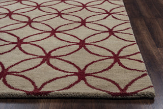 Rizzy Opus OP8090 Khaki Area Rug Edge Shot