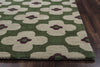 Rizzy Opus OP8097 Green Area Rug Edge Shot
