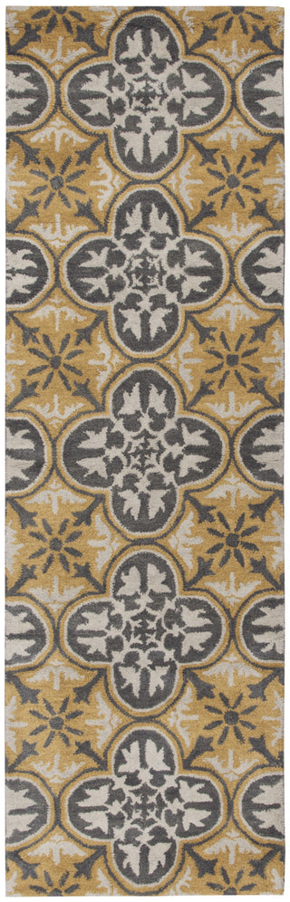 Rizzy Opus OP8100 Yellow Area Rug Runner Shot