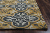 Rizzy Opus OP8100 Yellow Area Rug Edge Shot