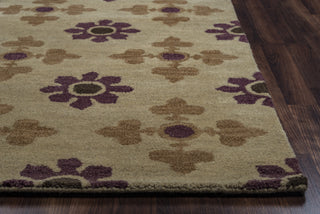 Rizzy Opus OP8112 khaki Area Rug Edge Shot