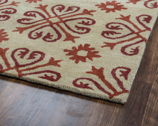 Rizzy Opus OP8117 Khaki Area Rug Corner Shot