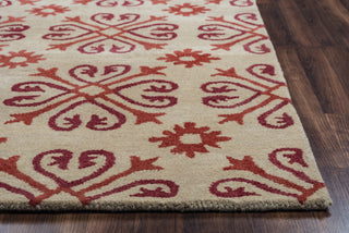 Rizzy Opus OP8117 Khaki Area Rug Edge Shot