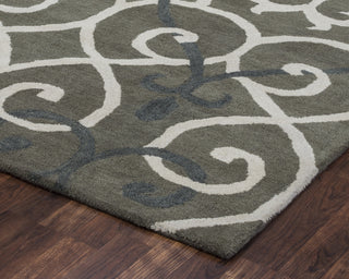 Rizzy Opus OP8118 Grey Area Rug Corner Shot