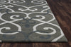 Rizzy Opus OP8118 Grey Area Rug Edge Shot