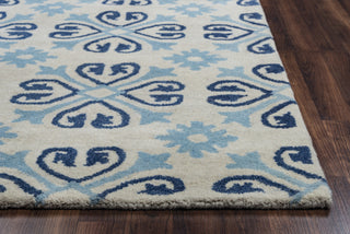 Rizzy Opus OP8136 Off White Area Rug Edge Shot
