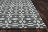 Rizzy Opus OP8231 Grey Area Rug Edge Shot