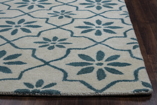 Rizzy Opus OP8234 Off White Area Rug Edge Shot