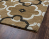 Rizzy Opus OP8959 camel Area Rug Corner Shot