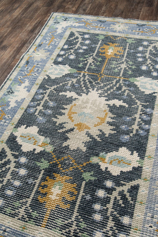 Momeni Ophelia OPH-3 Aqua Area Rug Corner Image